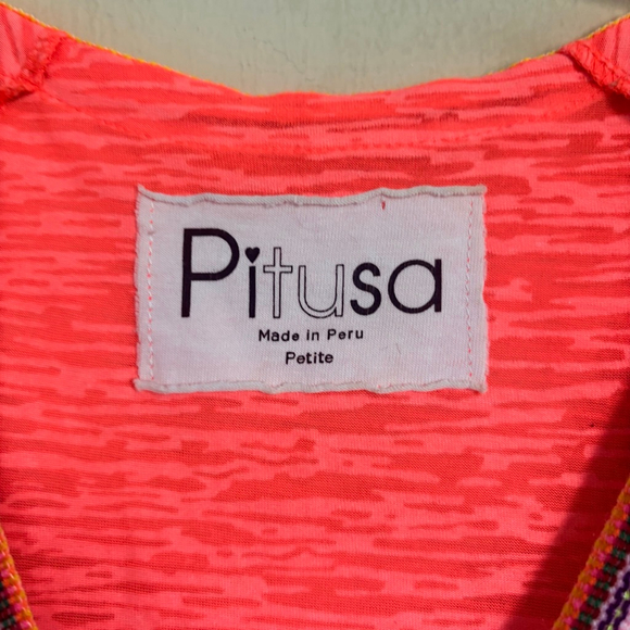 Women's Pitusa Petite Inca Abaya Orange Maxi Dress XS/S - Picture 14 of 14